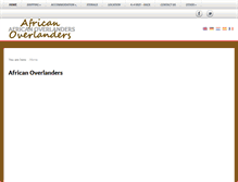Tablet Screenshot of africanoverlanders.com